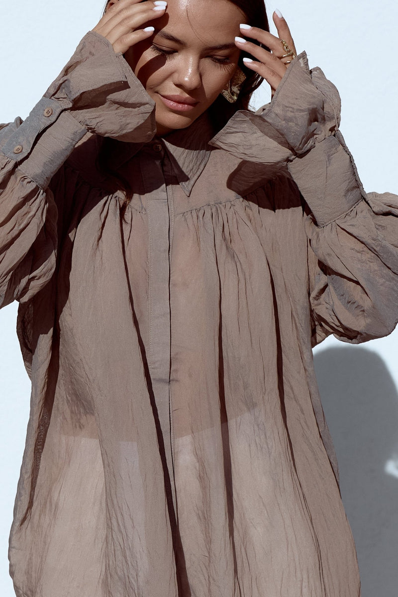Earthen Whisper Blouse - BlouseMAZONKIKI