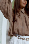 Earthen Whisper Blouse - BlouseMAZONKIKI