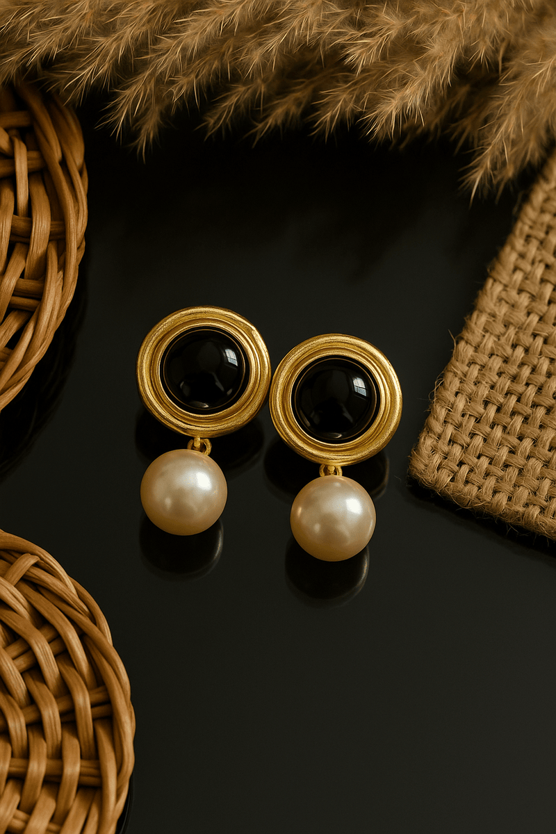 Elegant Pearl Drop Earrings - EarringsMAZONKIKI