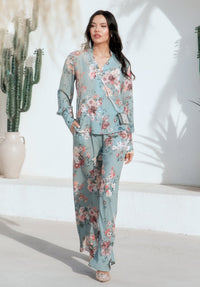 Floral Chic Pantsuit Set - lounge setMAZONKIKI