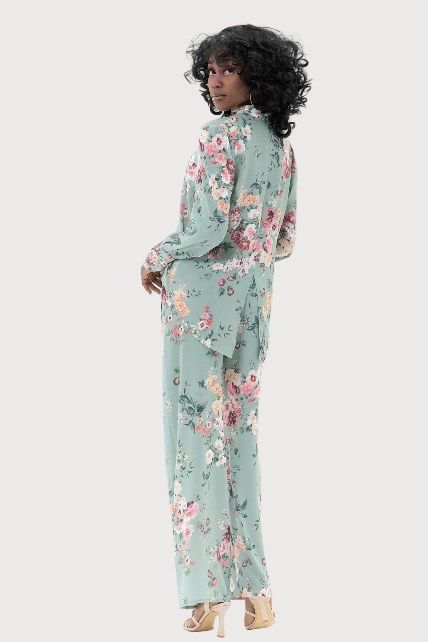Floral Chic Pantsuit Set - lounge setMAZONKIKI