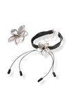 Floral Harmony Ring and Choker Set - MAZONKIKI