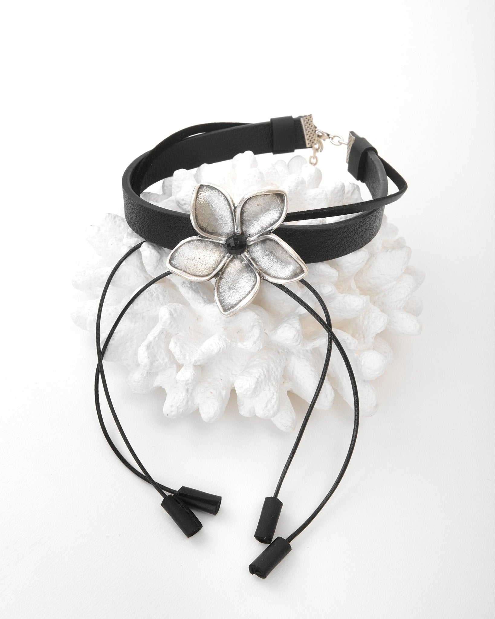 Floral Harmony Ring and Choker Set - Jewelry SetMAZONKIKI