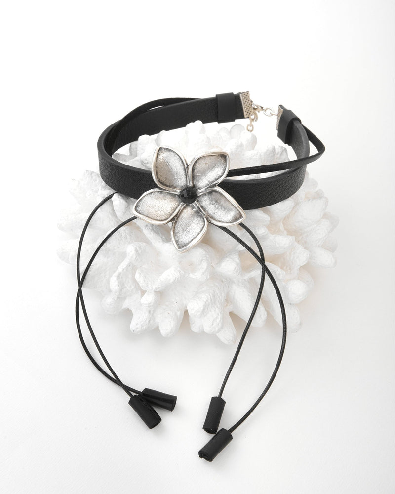 Floral Harmony Ring and Choker Set - Jewelry SetMAZONKIKI