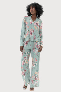 FLORAL ICE CREAM Floral Print Pant Set - lounge setMAZONKIKI
