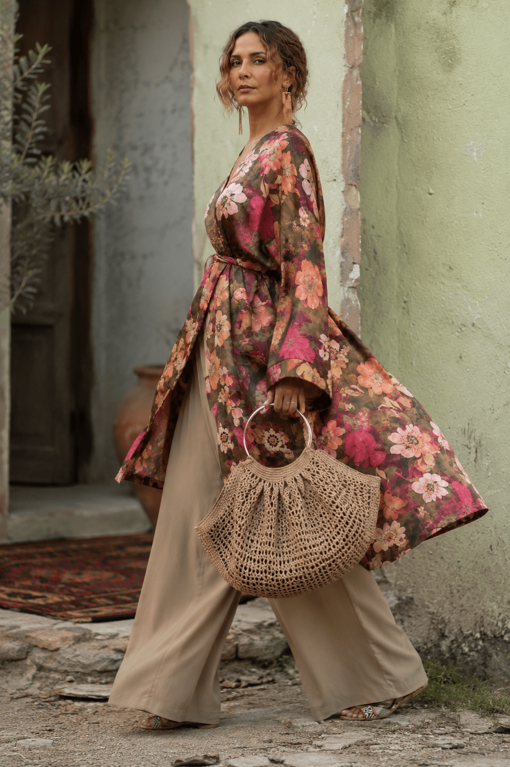 floral kimono set - RobeMAZONKIKI