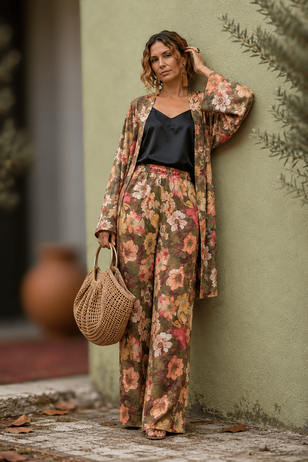 floral kimono set - RobeMAZONKIKI