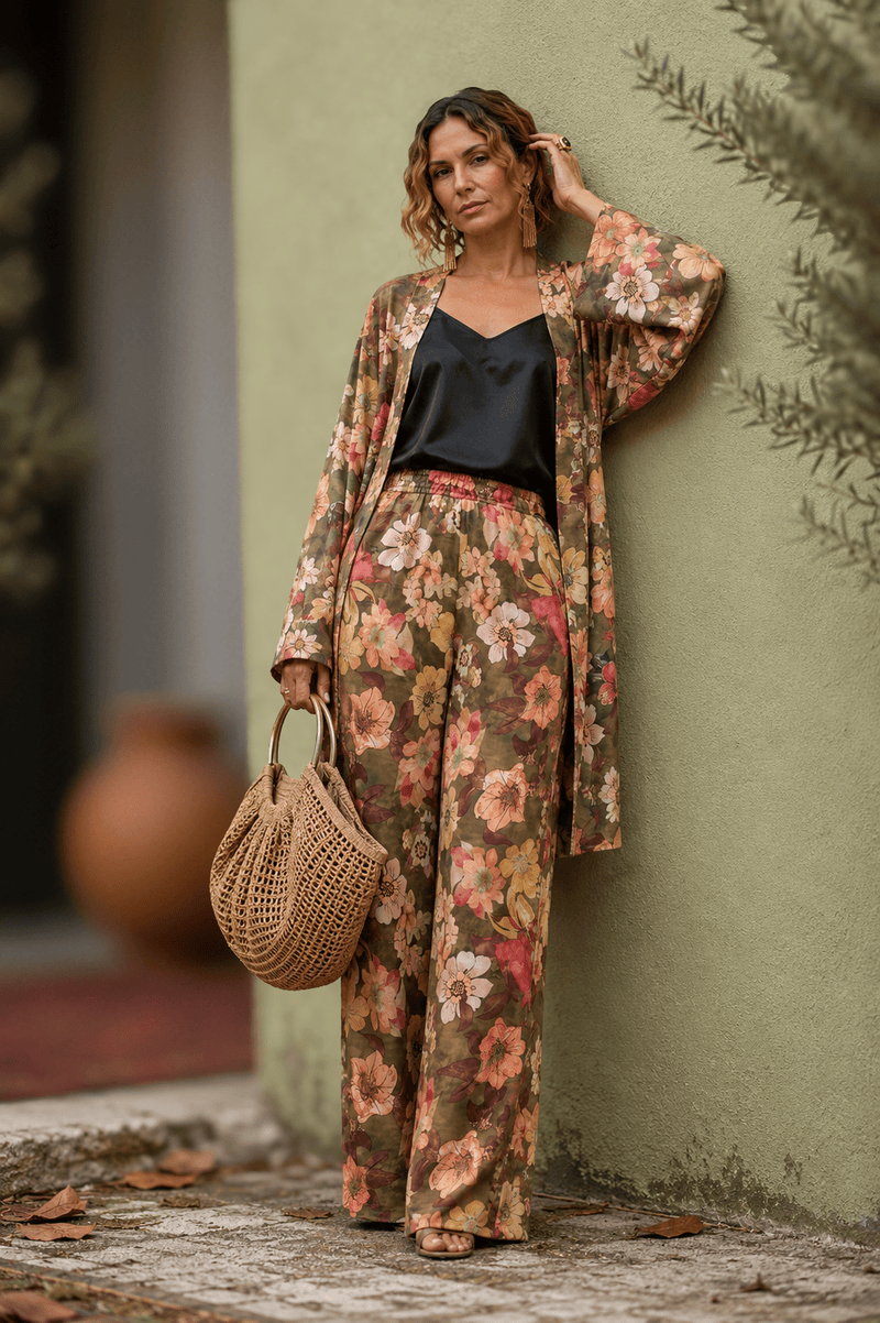 floral kimono set - RobeMAZONKIKI