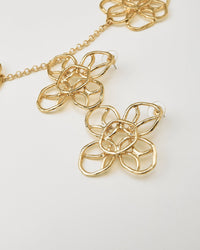 Golden Bloom Necklace and Earrings Set - Jewelry SetMAZONKIKI