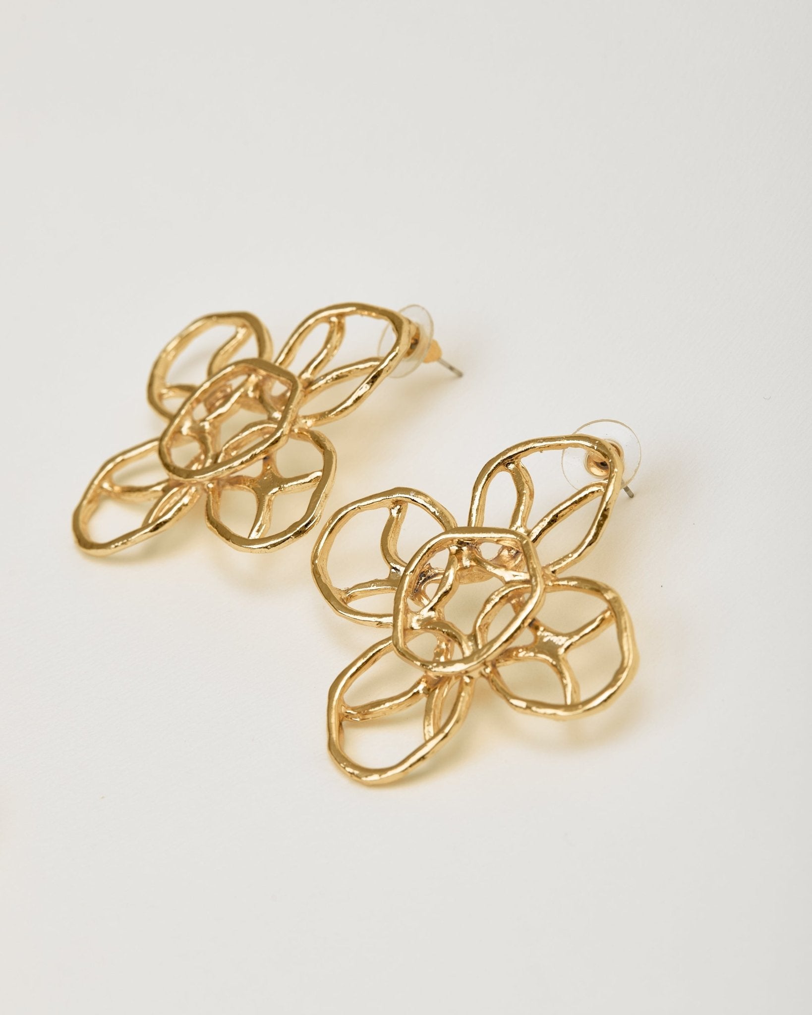 Golden Bloom Necklace and Earrings Set - Jewelry SetMAZONKIKI