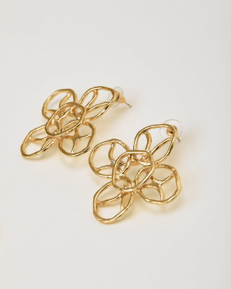 Golden Bloom Necklace and Earrings Set - Jewelry SetMAZONKIKI