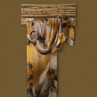 Golden Blossom Silk Scarf - ScarfMAZONKIKI