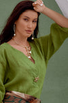 Golden Pearl Twist Earrings - EarringsMAZONKIKI