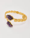 Golden Stone Cuff Bracelet - BraceletMAZONKIKI