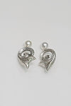 Hammered Pearl Drop Earrings - EarringsMAZONKIKI