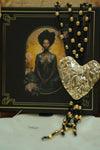 Heart Pendant Beaded Necklace - NecklaceMAZONKIKI