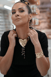 Heart Pendant Beaded Necklace - NecklaceMAZONKIKI