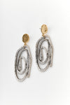 Abstract Swirl Drop Earrings