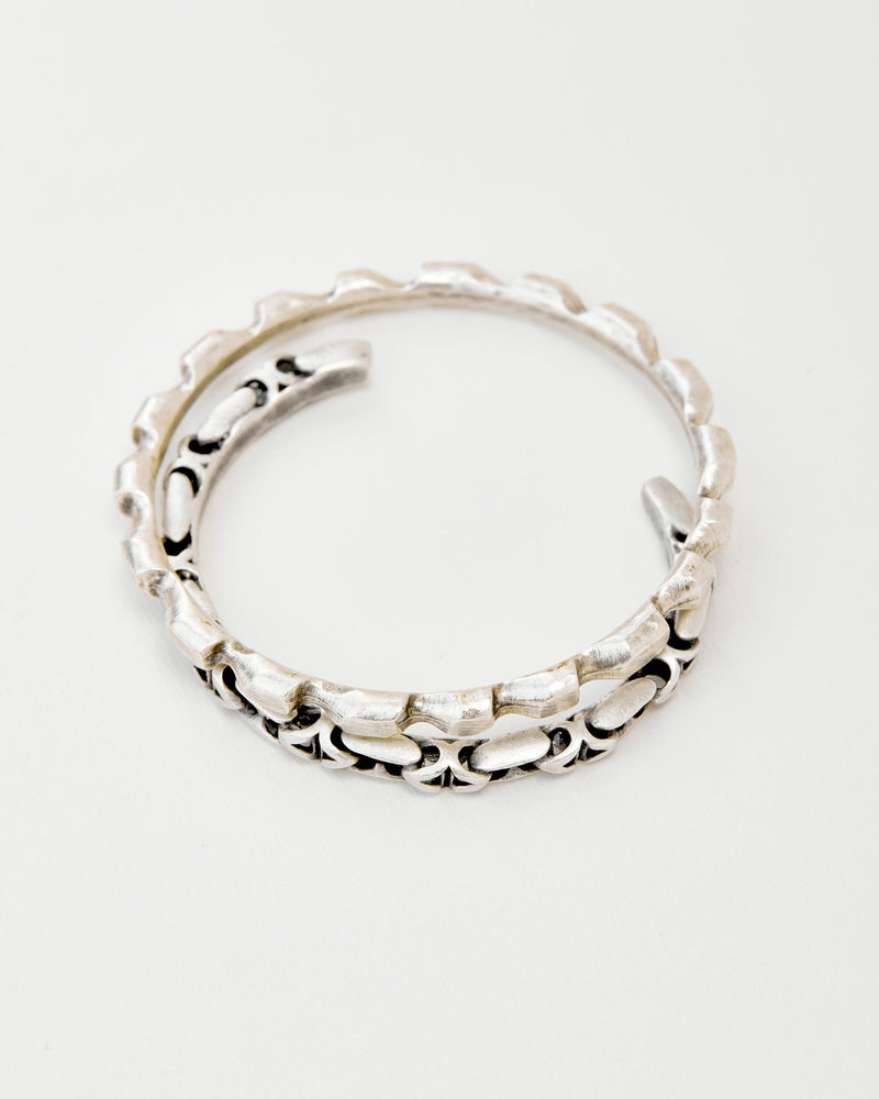 Intricate Silver Bangle Set - MAZONKIKI