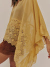 Lace V - Neck Ruffle Long Sleeve Cover - Up - MAZONKIKI