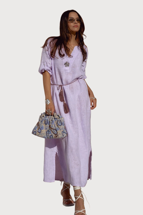 Linen Kaftan Style Dress