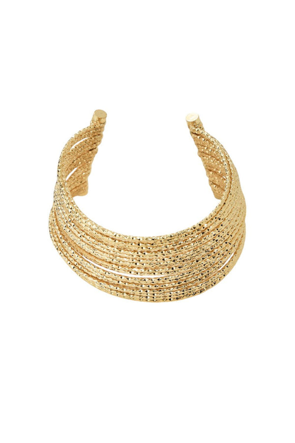 Layered Gold Cuff Bracelet