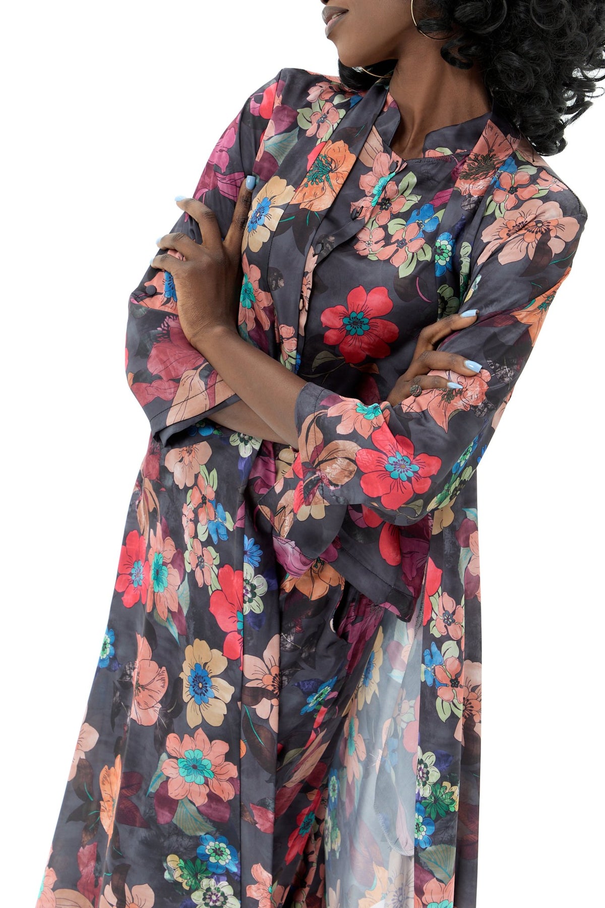 Amazon Momo Robe ICE CREAM BOUQUET Satin Kimono Robe – MAZONKIKI