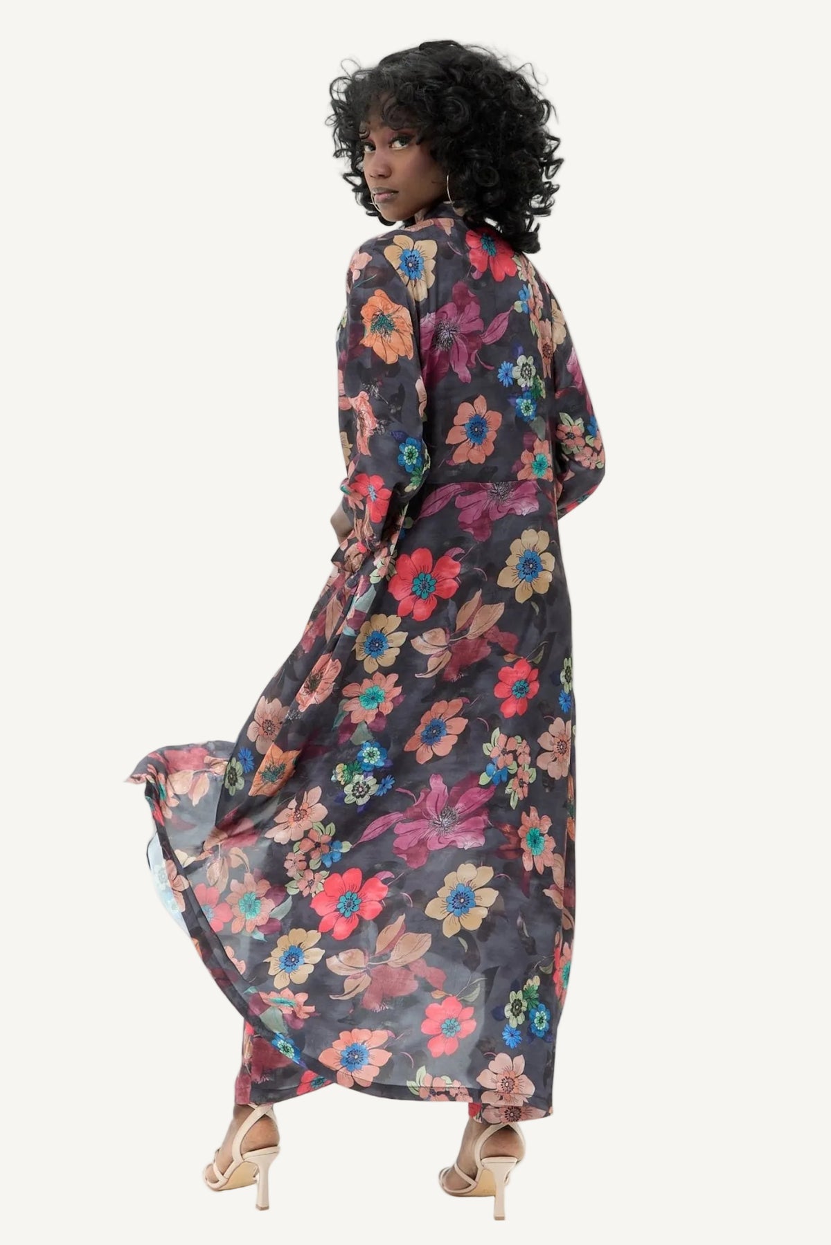 Ice Box Robe ICE CREAM BOUQUET Satin Kimono Robe – MAZONKIKI