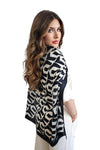 Monochrome Silk Scarf - ScarfMAZONKIKI