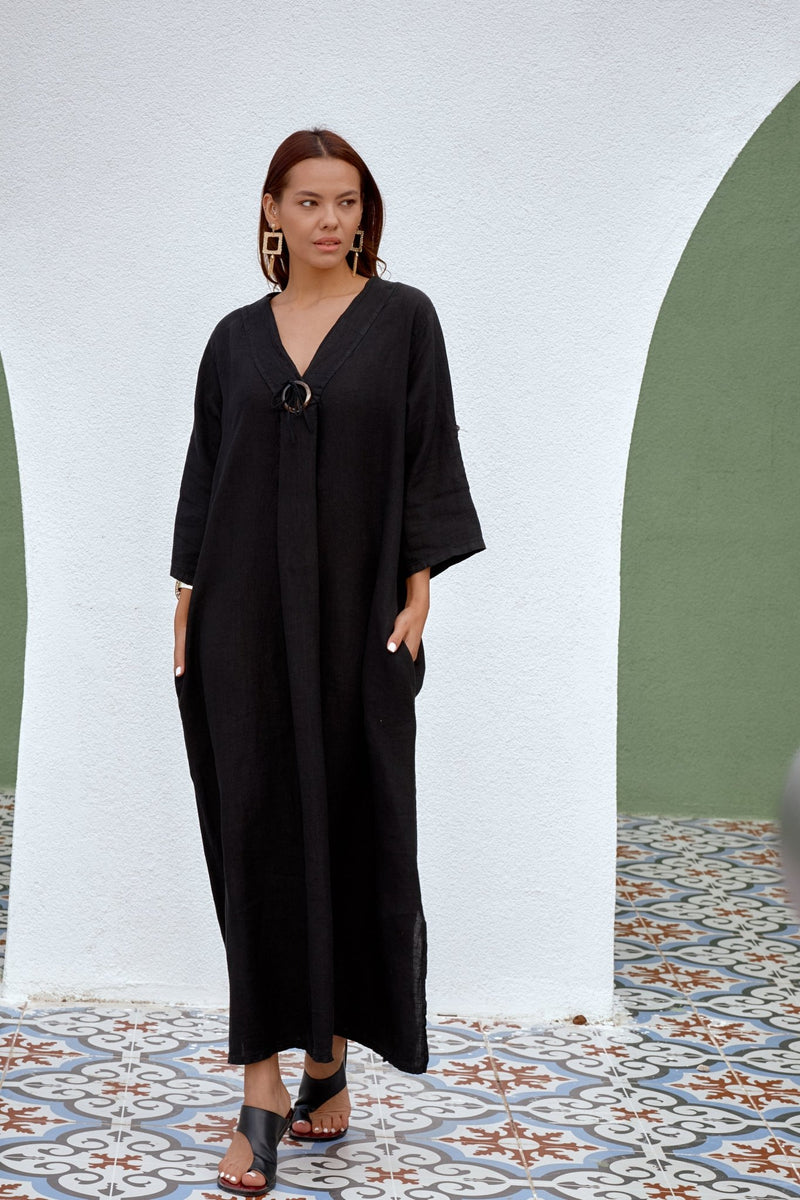 Noir Dune Dress - DressMAZONKIKI