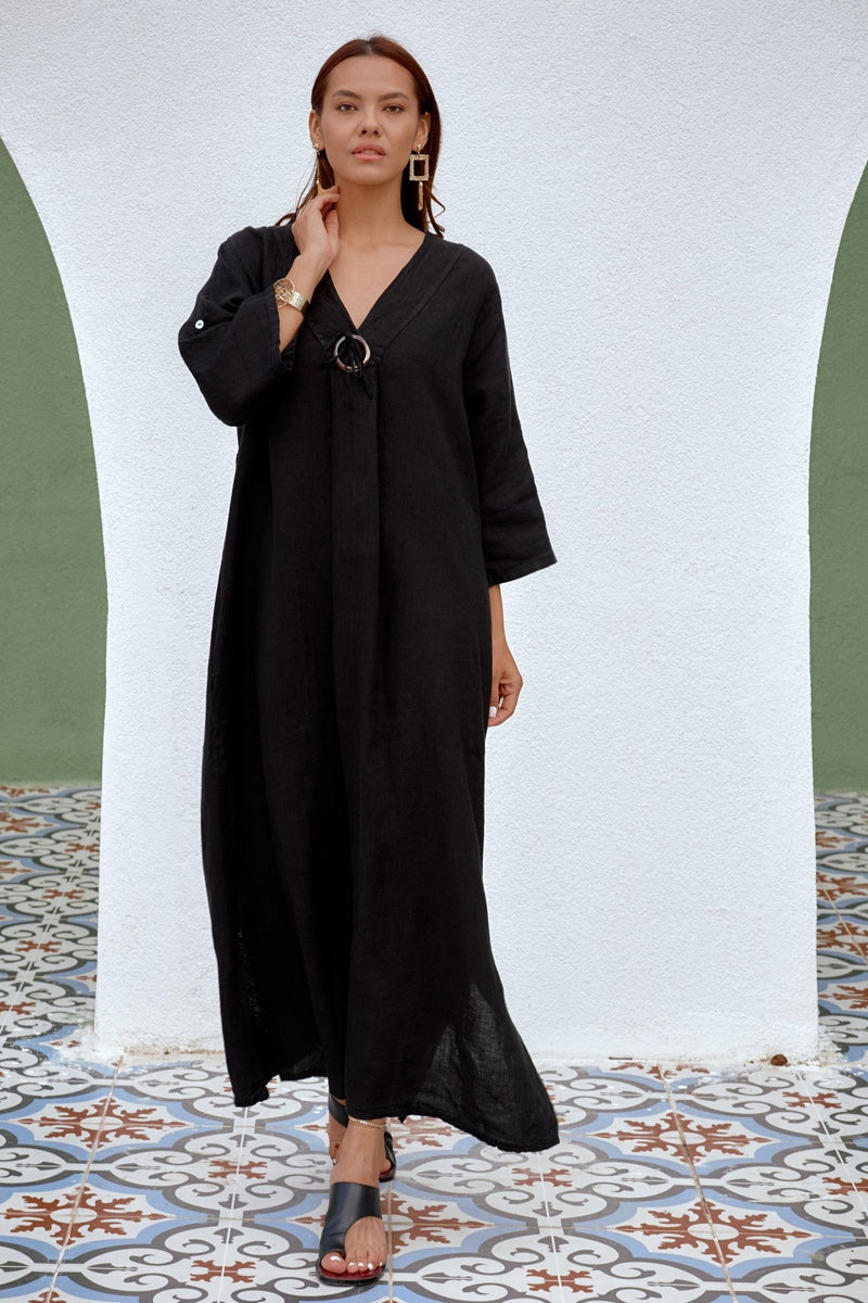 Noir Dune Dress - DressMAZONKIKI