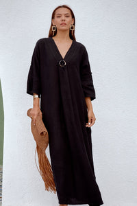Noir Dune Dress - DressMAZONKIKI