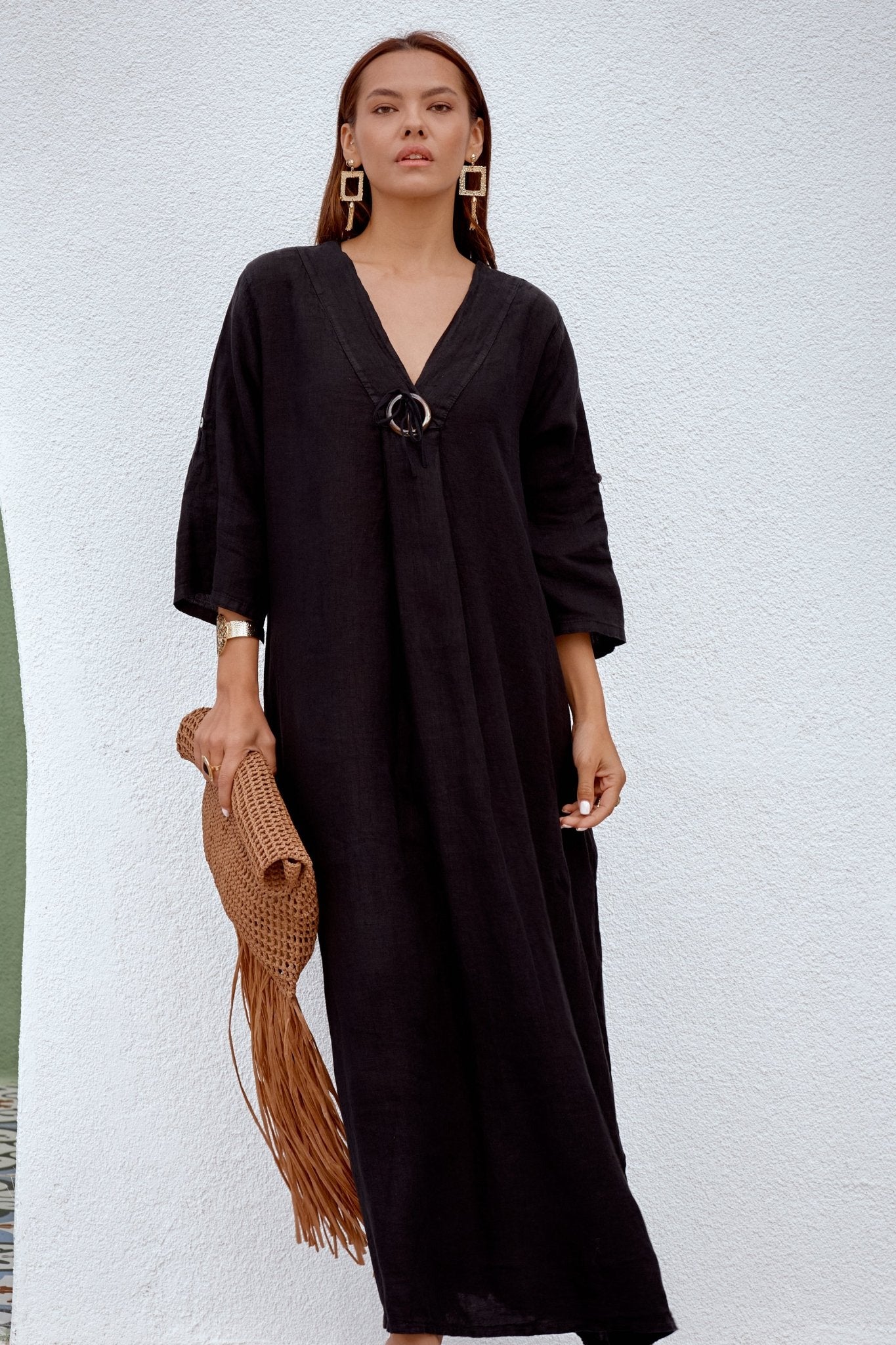 Noir Dune Dress - DressMAZONKIKI