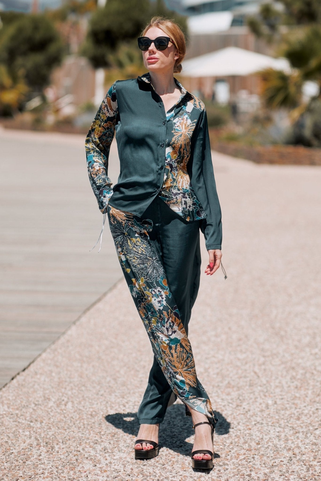 Ocean Breeze Pantsuit Set - lounge setMAZONKIKI