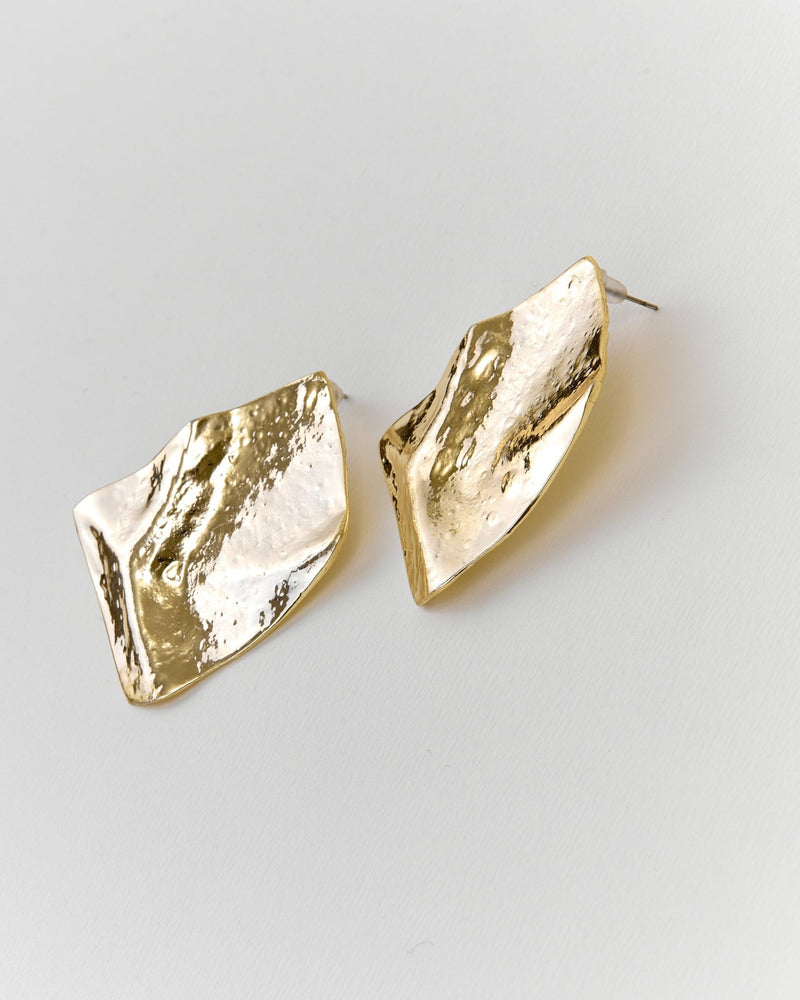 Sculpted Gold Necklace and Earrings Set - Jewelry SetMAZONKIKI