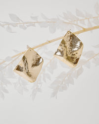 Sculpted Gold Necklace and Earrings Set - Jewelry SetMAZONKIKI