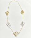 Sculpted Gold Necklace and Earrings Set - Jewelry SetMAZONKIKI