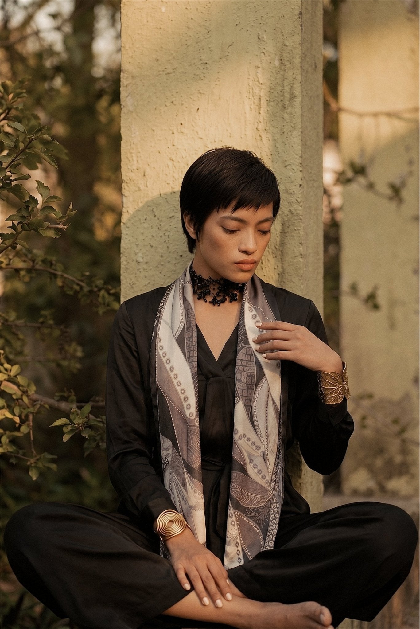 Silk Scarf - Silk ScarfMAZONKIKI