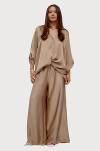 Silk two piece set - Caramel Flow - lounge setMAZONKIKI