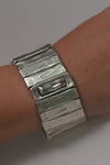 Silver - Plated Adjustable Bracelet - BraceletMAZONKIKI