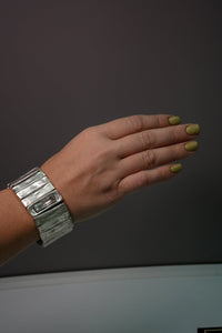Silver - Plated Adjustable Bracelet - BraceletMAZONKIKI