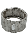 Silver - Plated Adjustable Bracelet - BraceletMAZONKIKI