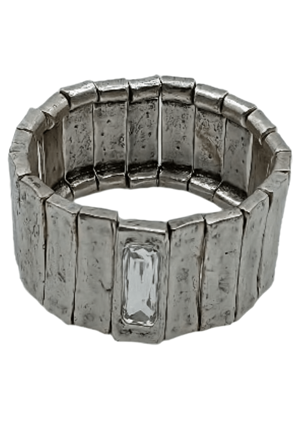 Silver - Plated Adjustable Bracelet - BraceletMAZONKIKI