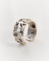 Textured Adjustable Silver - Tone Ring - MAZONKIKI