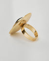 Vintage Black Oval Bracelet and Ring Set - Jewelry SetMAZONKIKI