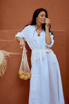 White Drop Stone Necklace - NecklaceMAZONKIKI