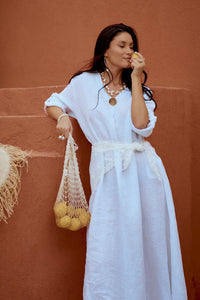 White Drop Stone Necklace - NecklaceMAZONKIKI